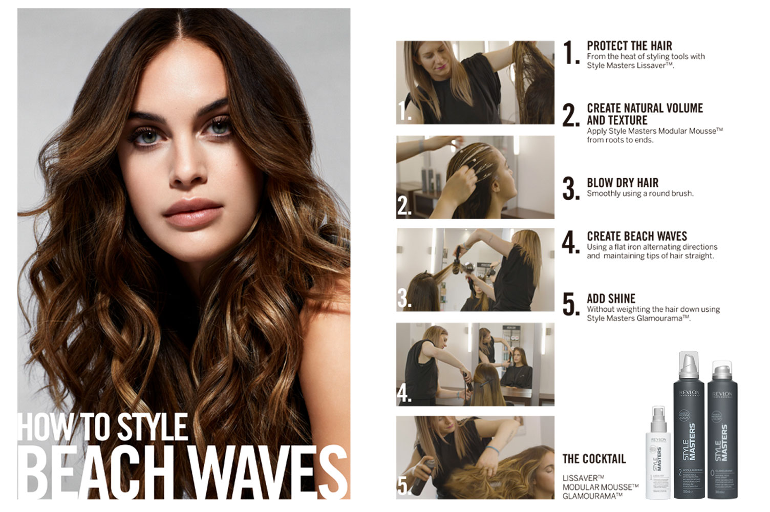 Step-by-step Beach Waves hairstyle