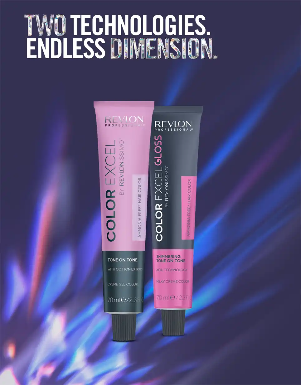 make hair shine with Color Excel and Color Excel Gloss 