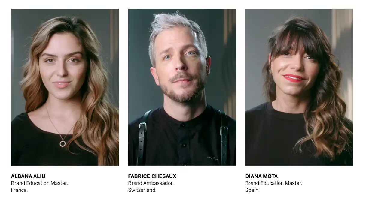 the three hair art icons who have created the Revlon Professional Fluid Collection