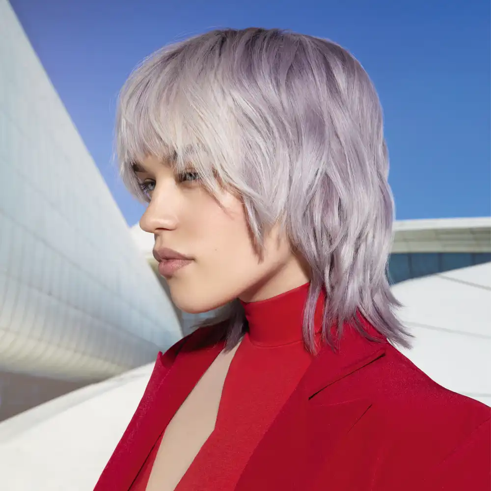 A model from the Fluid Collection with an amethyst shadowroots look