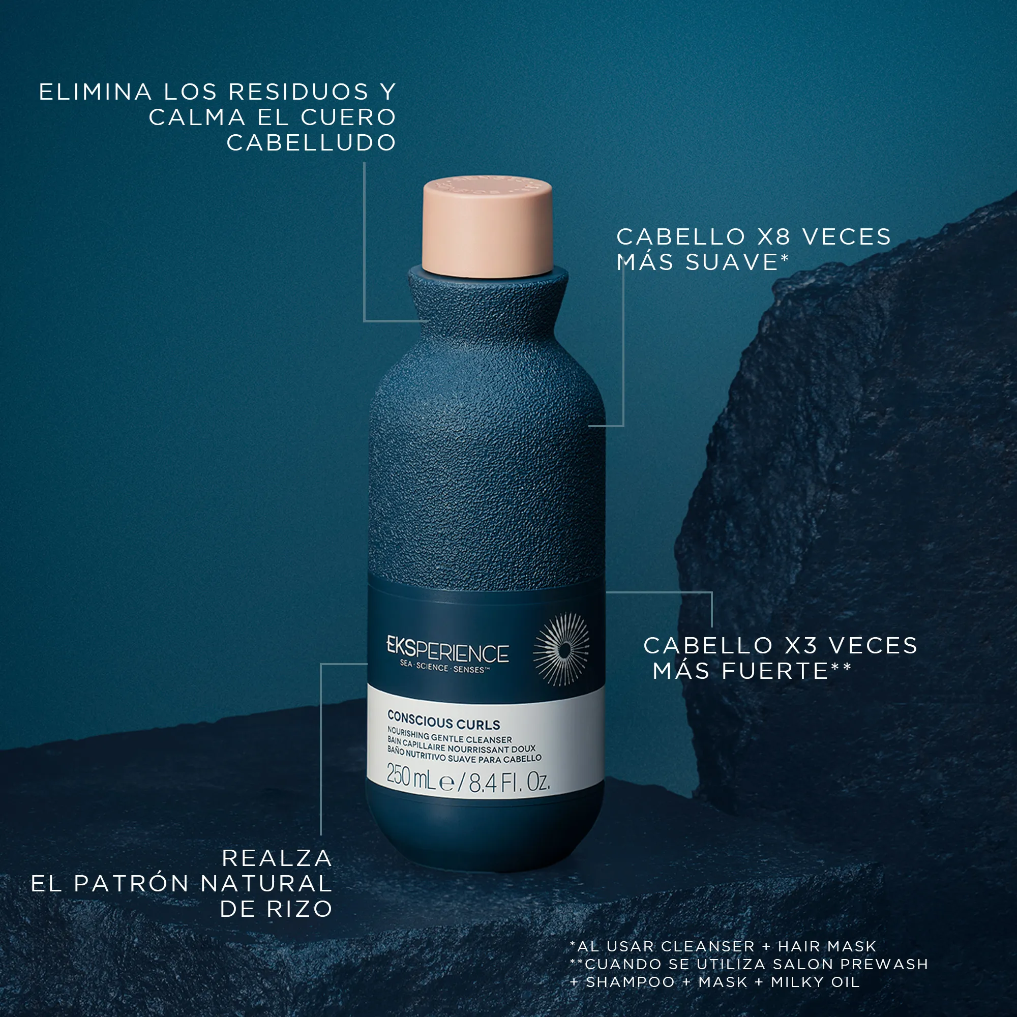 EKSPERIENCE™ Conscious Curls: Limpiador Suave Nutritivo para Todo