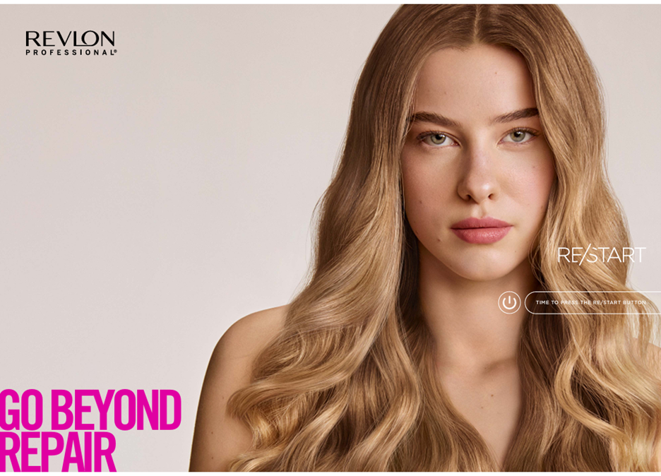 model with long wavy blond hair 