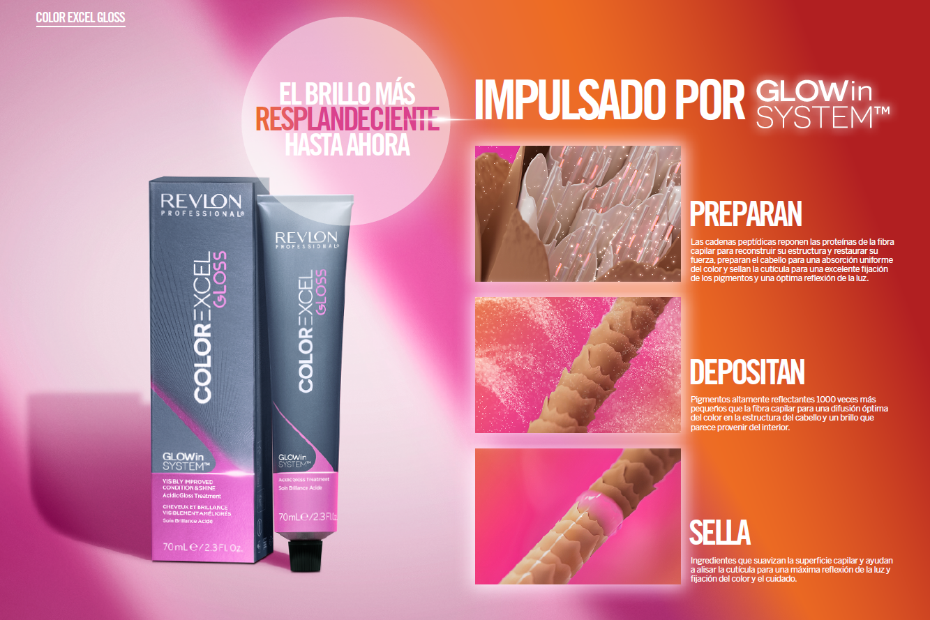 color excel gloss hair products from Revlon
