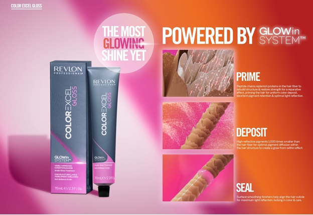 color excel gloss hair products from Revlon
