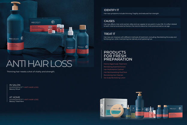 Eksperience hair products from Revlon and info on hair loss