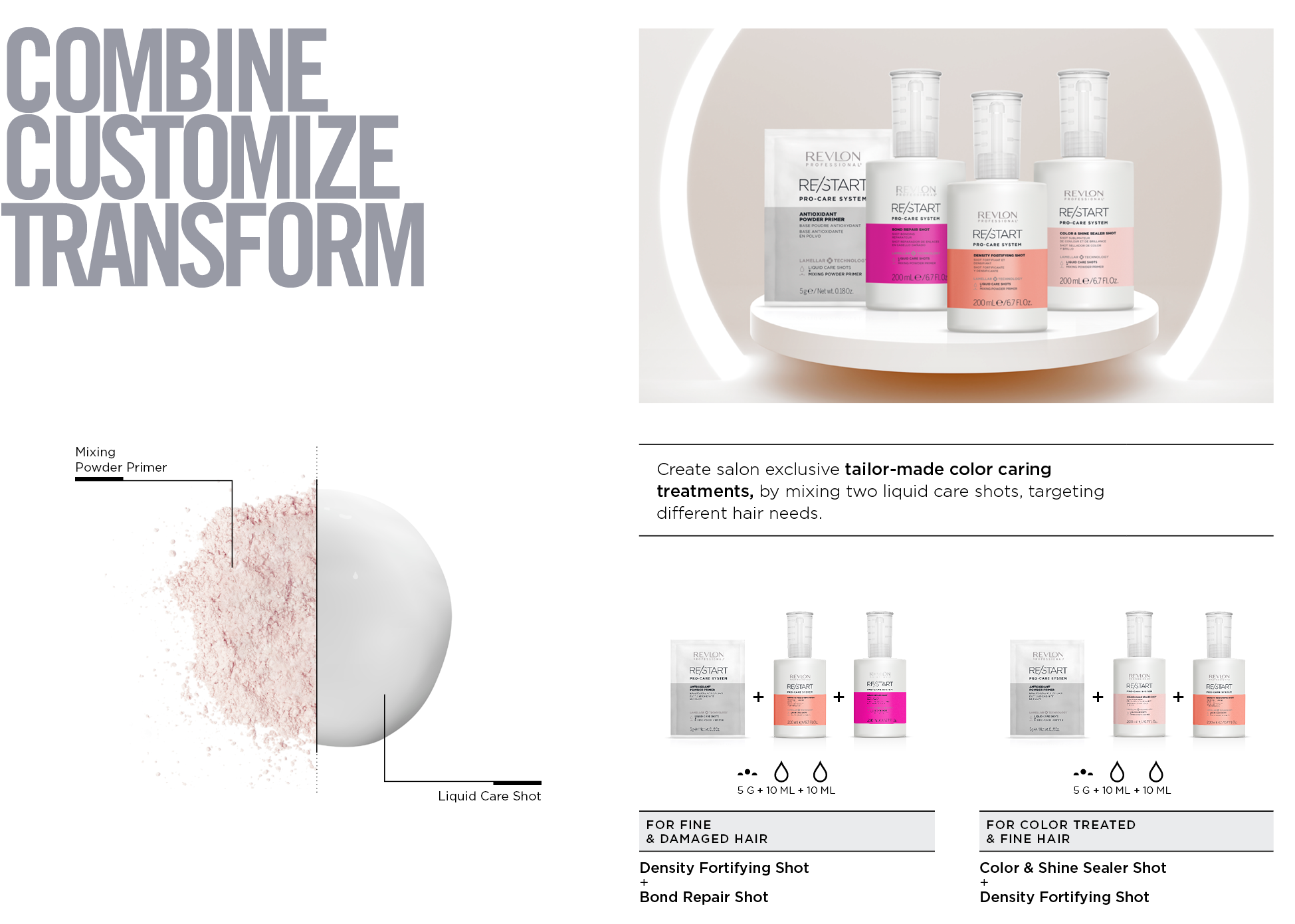 Restart Bond Repair hair products that can be customized