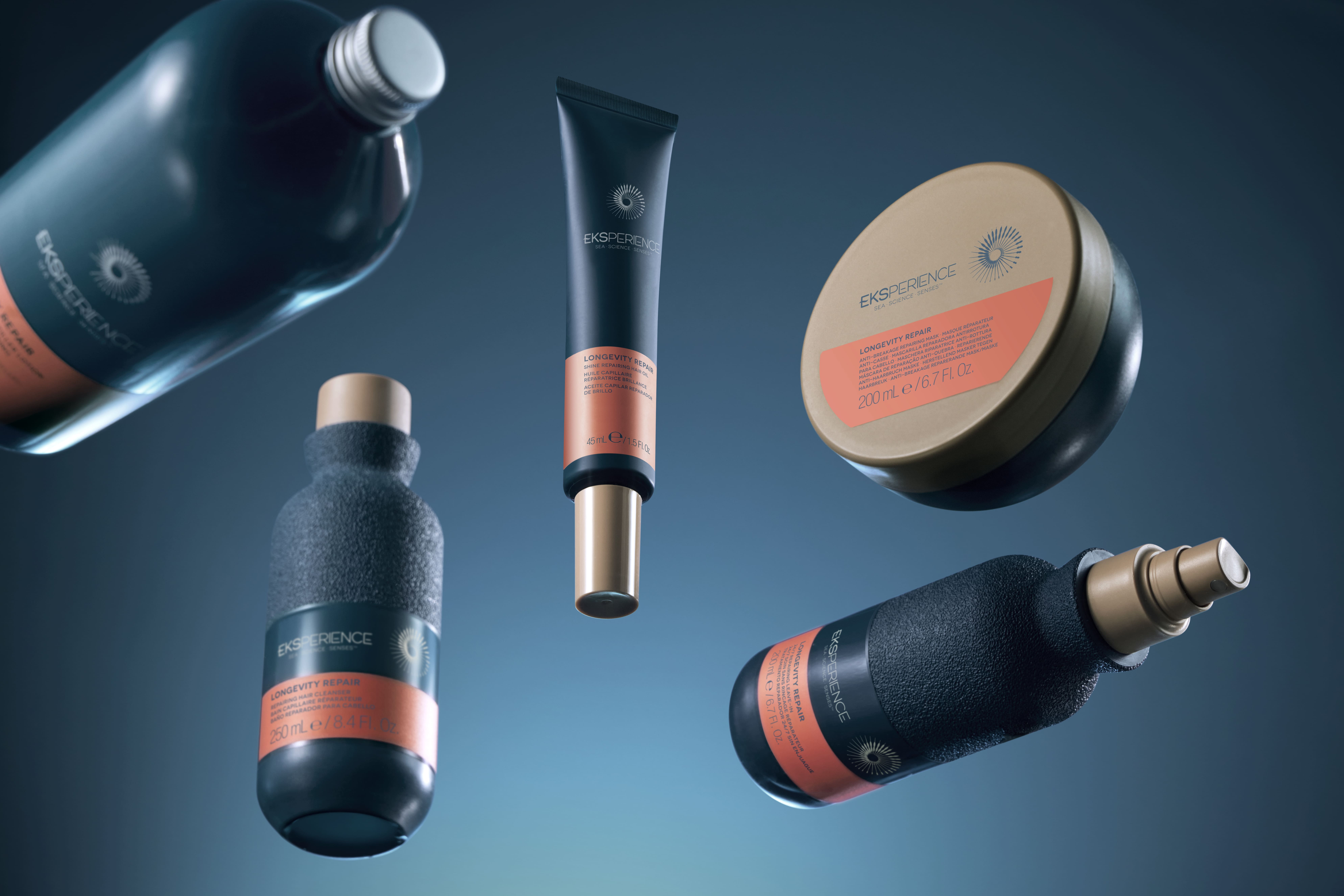 A photo of the entire Revlon Professional Eksperience™ Repair product range.