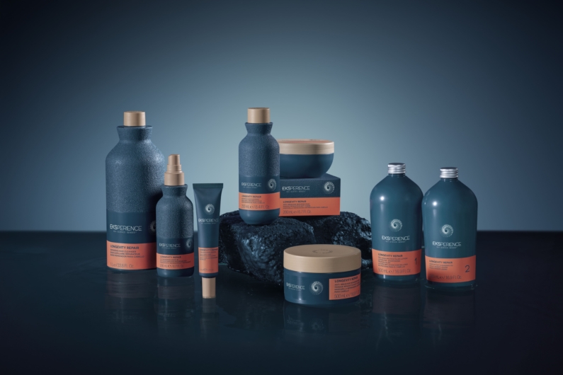 : A photo of the entire Revlon Professional Eksperience™ Longevity Repair product range.